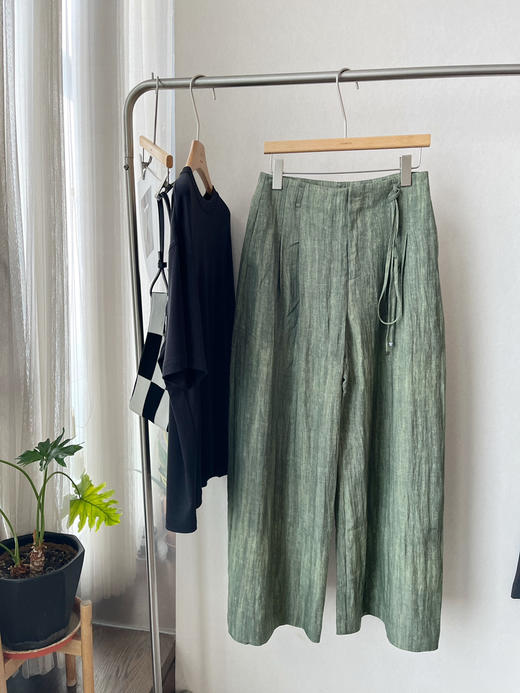 【绿野仙踪】噢蜜ooomeooo麻感大长腿宽腿裤 商品图11