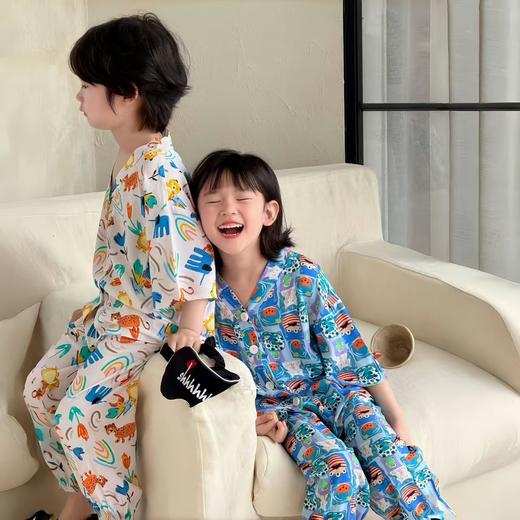 喜林贝尔莱纱绸·涂鸦亲子款家居服yc0420001 商品图1