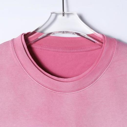 SDSA男装2026新款高贵轻奢时尚重磅磨白领口拼接短袖T恤百搭时尚 商品图1