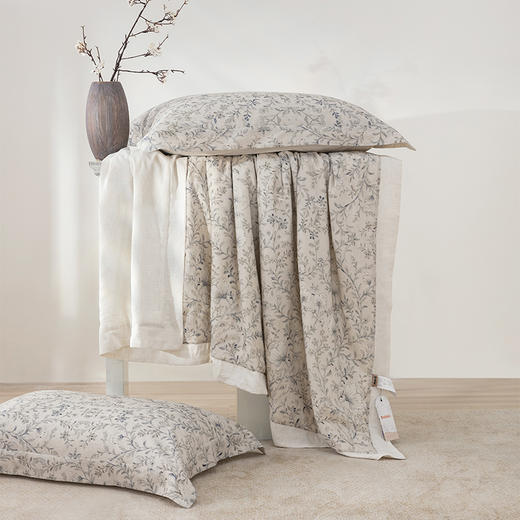 多喜爱 悦己花开蚕丝夏被【中长丝绵】 【莱赛尔纤维面料】【A类标准】【可水洗】【拼角工艺】【礼盒装】有机认证  柔滑顺凉 不易板结 木兰/素颜 商品图4