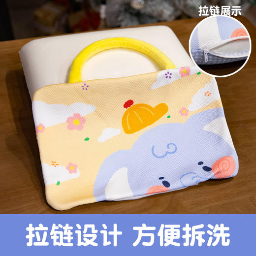 【冰丝面料！凉感透气】冰丝手提抱枕睡觉午睡枕专用儿童趴枕学生午休腰靠垫办公室趴睡枕。xb 商品图3
