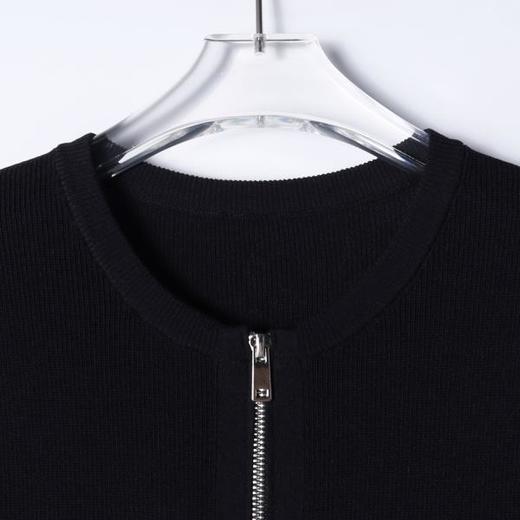 SDSA男装2026新款轻奢基础款老钱风纯色半拉链圆领短袖T恤百搭潮 商品图1