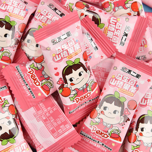 【酸酸甜甜！饭后解腻】不二家益生菌山楂果条散装小包装喜糖蜜饯零食儿童休闲零食。xb 商品图1