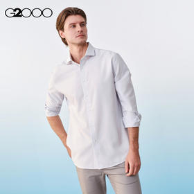 G2000男装SS26商场新款【防静电/速干/免烫】条纹通勤长袖衬衫61122052