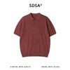 SDSA男装2026新款高贵轻奢复古肌理感针织翻领短袖T恤百搭休闲 商品缩略图0