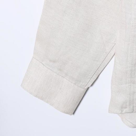 SDSA男装2026新款高贵轻奢日系少年感纯色立领长袖衬衫百搭时尚 商品图3