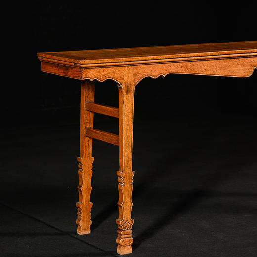 清	黄花梨插肩榫壸门牙板独板平头案 商品图1