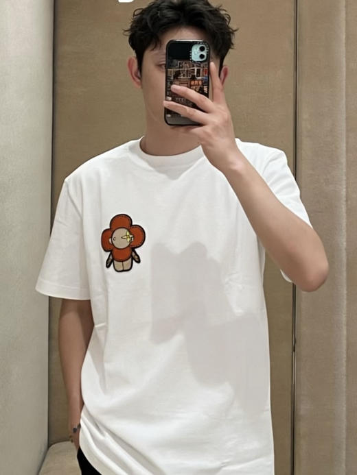 驴家 25ss牙刷绣图案短袖T恤 商品图3