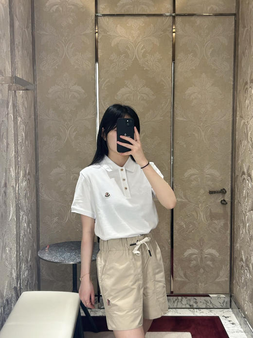 蒙口26ss标识贴饰短袖POLO衫 商品图1