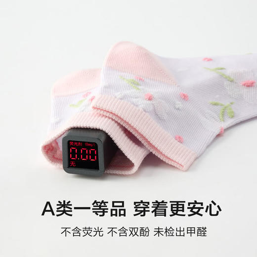 MM 山姆 Member's Mark 吸湿速干长绒棉女童袜 7双装 商品图6