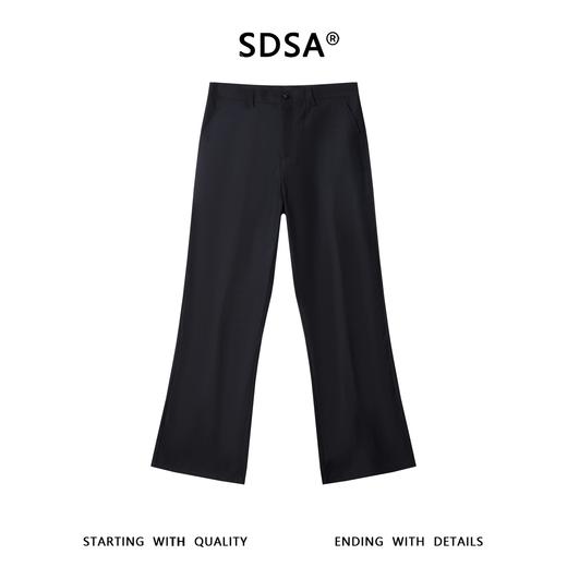 SDSA男装2026新款高贵轻奢简约纯色后面褶皱休闲裤百搭休闲裤子 商品图0
