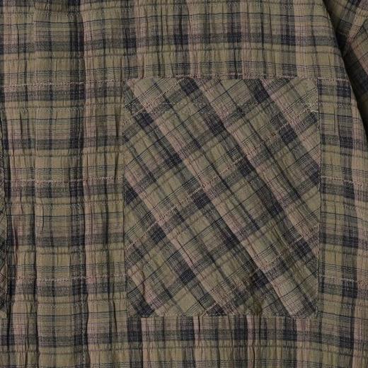 SDSA男装2026新款高贵轻奢港风复古撞色格子短袖衬衫百搭简约上衣 商品图3