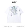 SDSA男装2026新款高贵轻奢国潮手绘花卉圆领短袖T恤百搭时尚上衣 商品缩略图4