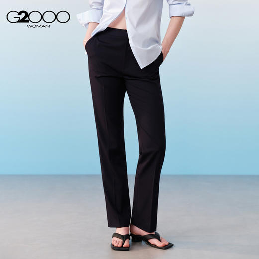 G2000女装26年新款【凉感/防紫外线/直筒裤】商务通勤西裤61252033 商品图1