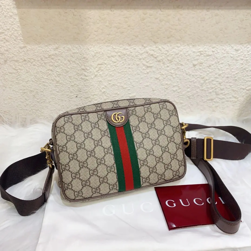 GUCCI ophidia 小号 双g 老花 相机包