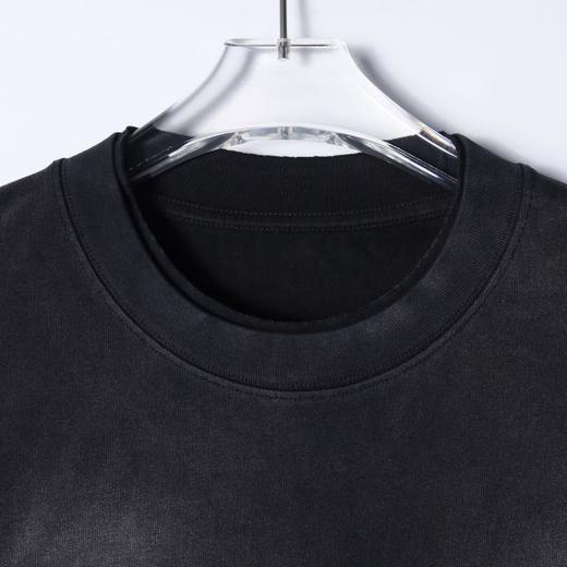 SDSA男装2026新款高贵轻奢时尚重磅磨白领口拼接短袖T恤百搭时尚 商品图2