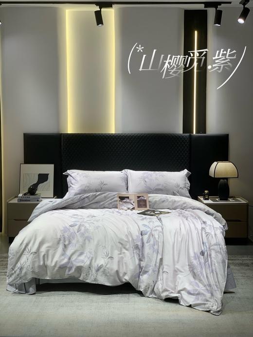 【多妈团购 水家专柜千元级100支新疆长绒贡缎四件套】柔软温润 吸湿能力强，和专柜一模一样的品质，摸上去像绸缎一样丝滑，贴肤凉丝丝的，夏天盖超舒服-圆圆家纺 商品图6