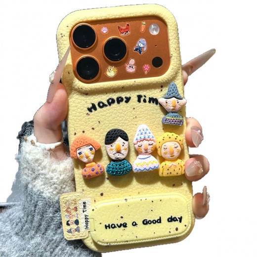 【自带补妆镜❗实用满分】立体趣味人偶适用苹果17promax手机壳iPhone15保防摔护套13。ri 商品图4