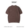 SDSA男装2026新款高贵轻奢老钱风简约半拉链翻领短袖T恤百搭休闲 商品缩略图4
