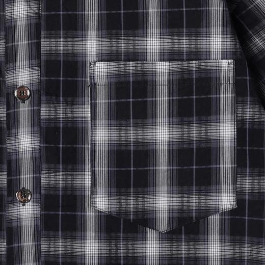 SDSA男装2026新款高贵轻奢日系少年感撞色格纹格子短袖衬衫百搭 商品图3