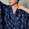 【林栖设计小店】蓝庭嬉趣|靛蓝色复古传统蓝印花布夏新款连衣裙子1962091 商品缩略图2