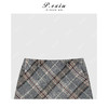 04-4潘依绣丁丁宠粉【咖啡下午茶】羊毛复古格纹A字毛呢半身裙 W-63483 商品缩略图2