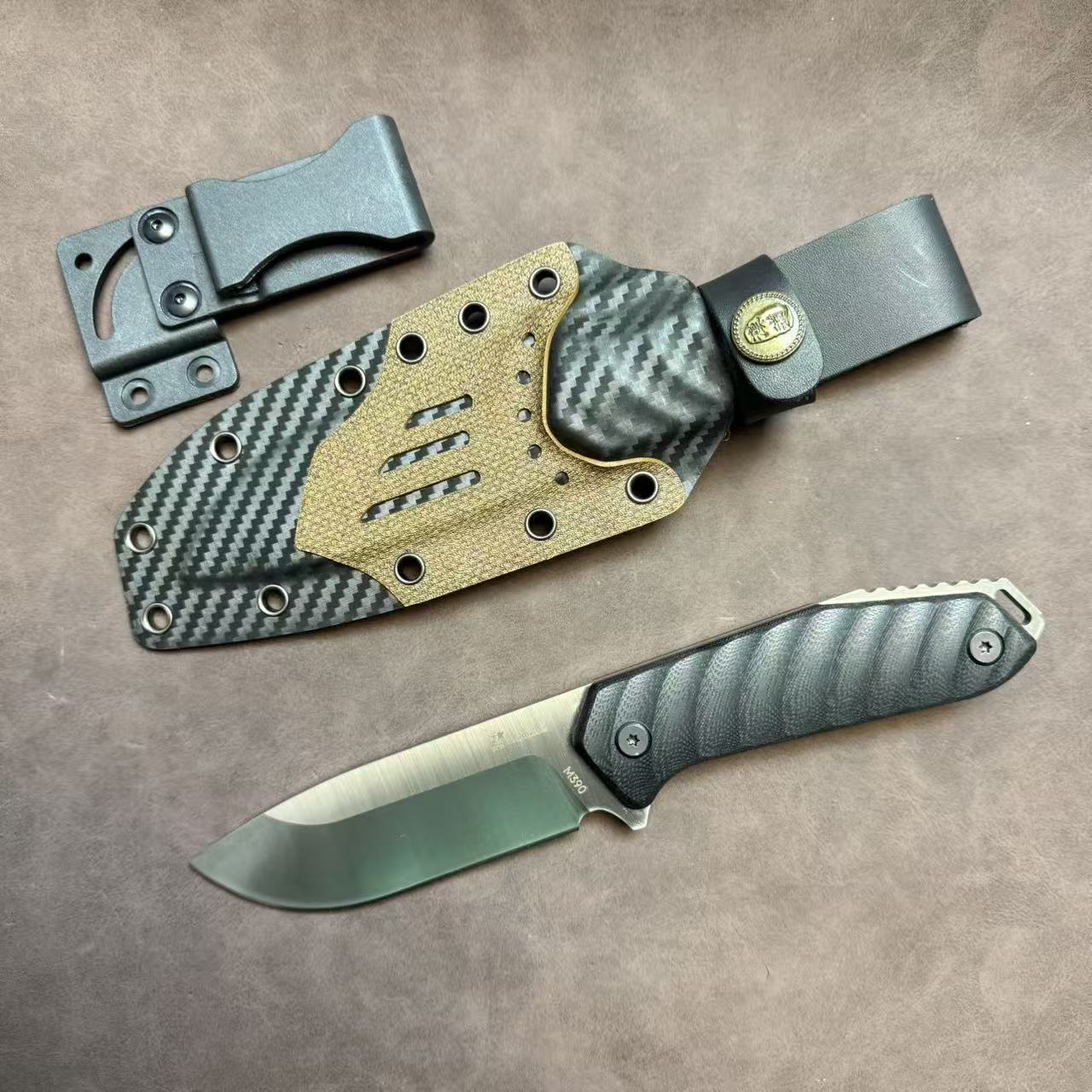 [微瑕捡漏] 汉道猎隼M390钢直刀