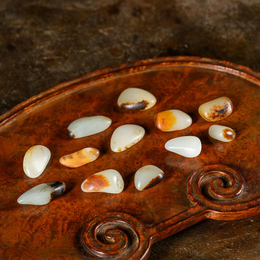 和田玉籽料原石一组（12枚） 商品图0