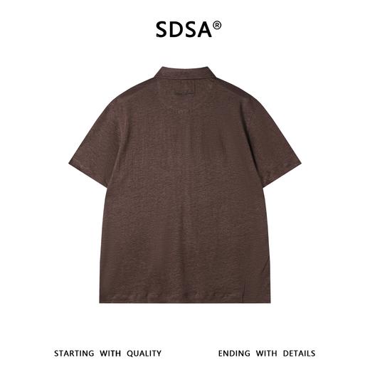 SDSA男装2026新款高贵轻奢肌理感翻领短袖Polo衫宽松重磅休闲上衣 商品图4