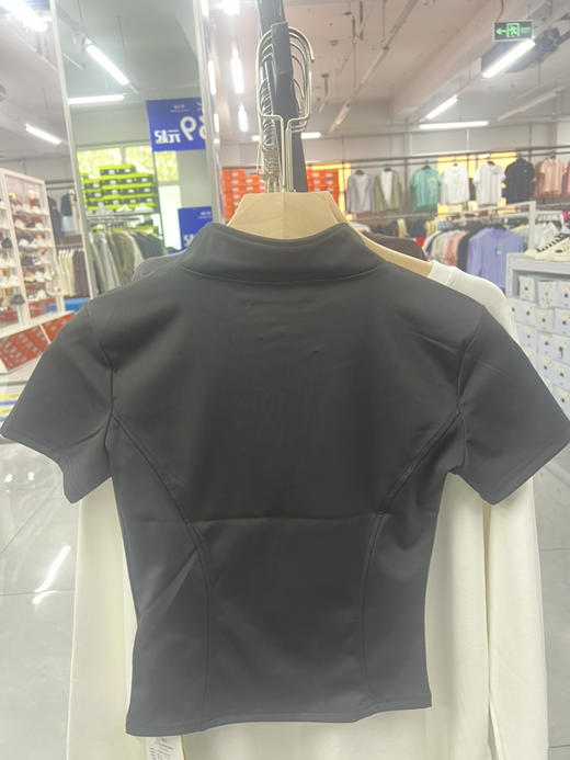 XY｜fuersa瑜伽服女紧身t恤运动短袖透气跑步训练普拉提立领拉链健身服86121-2633 商品图1