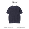 SDSA男装2026新款轻奢老钱风简约纯色针织圆领短袖T恤百搭休闲 商品缩略图0