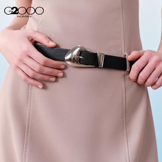 G2000女装SS26商场新款【凉感/防紫外线/配送腰带】无袖连衣裙61231062 商品图2