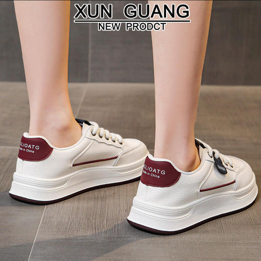 头层牛皮真皮小白鞋平底板鞋新款休闲鞋女款运动鞋11111 商品图3