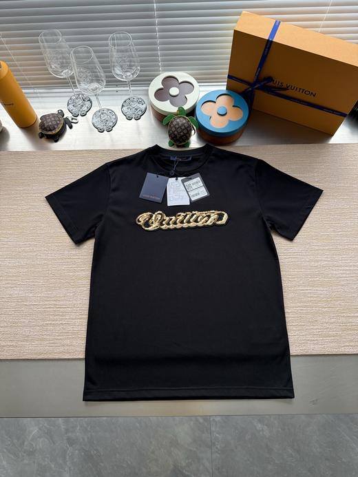 驴家  25ss亮片字母标识刺绣短袖T恤 商品图9