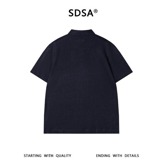 SDSA男装2026新款高贵轻奢肌理感翻领短袖Polo衫宽松重磅休闲上衣 商品图4