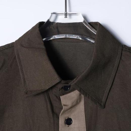 SDSA男装2026新款高贵轻奢美式复古拼接短袖衬衫百搭舒适时尚上衣 商品图1