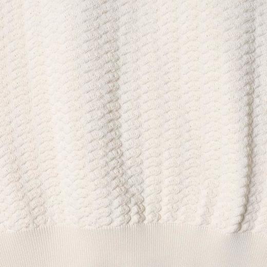 SDSA男装2026新款高贵轻奢提花肌理亨利领短袖针织衫宽松复古上衣 商品图3