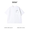 SDSA男装2026新款轻奢小众设计小珠子口袋拼接设计圆领短袖T恤潮 商品缩略图0