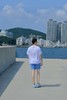 驴家 25ss蓝白条纹提花短裤 商品缩略图2