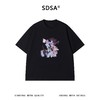 SDSA男装2026新款高贵宽松简约抽象艺术油画印花T恤百搭短袖上衣 商品缩略图0