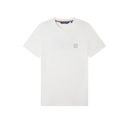 【凉感】德鲨白色圆领短袖T恤男2026夏新款休闲百搭上衣打底衫男 商品图4