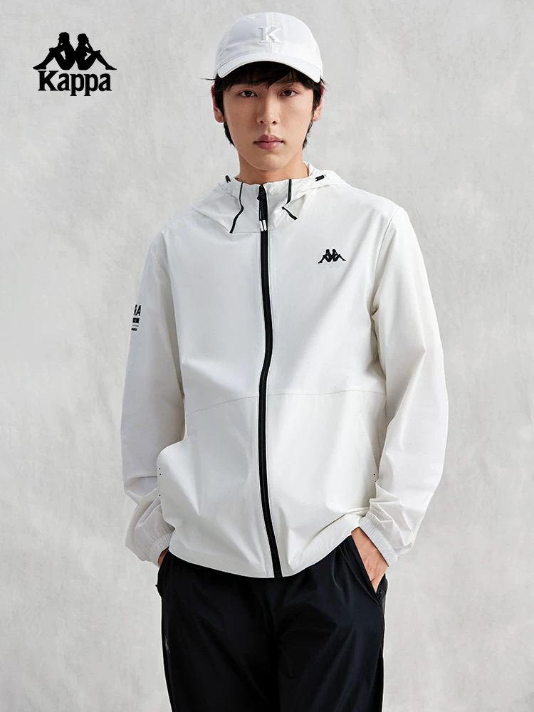 XY-kappa卡帕背靠背春秋男士运动外套男薄款休闲男款防晒衣k0e32fj43-012