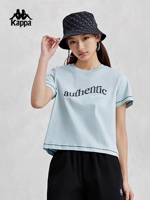 XXMKappa卡帕背靠背短袖女夏正肩T恤短款字母半袖上衣潮 商品图0