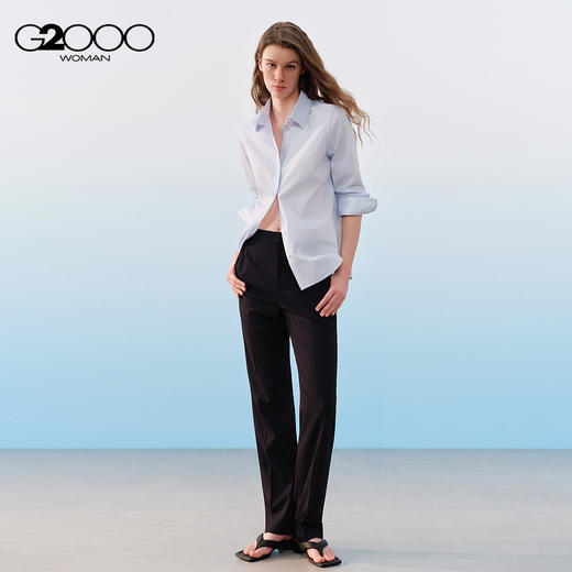 G2000女装26年新款【凉感/防紫外线/直筒裤】商务通勤西裤61252033 商品图0