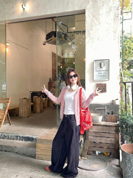 <曾小咸推荐>4.14现货秒杀 ！微信超特价！条纹连帽拉链针织开衫 日常219.99 立减130 秒杀89.99！！ 商品图5