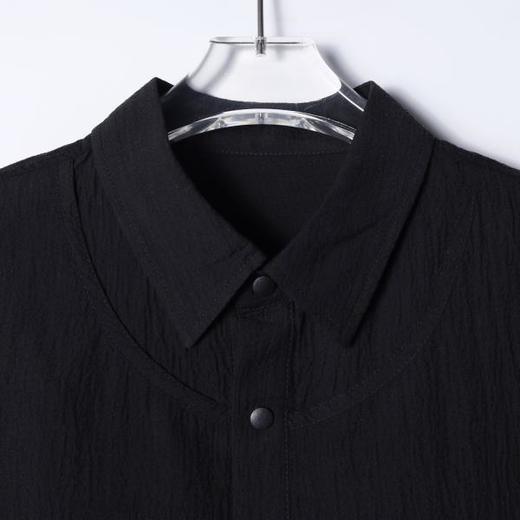 SDSA男装2026高贵轻奢肌理感纯色工装风短袖衬衫大口袋设计百搭 商品图2