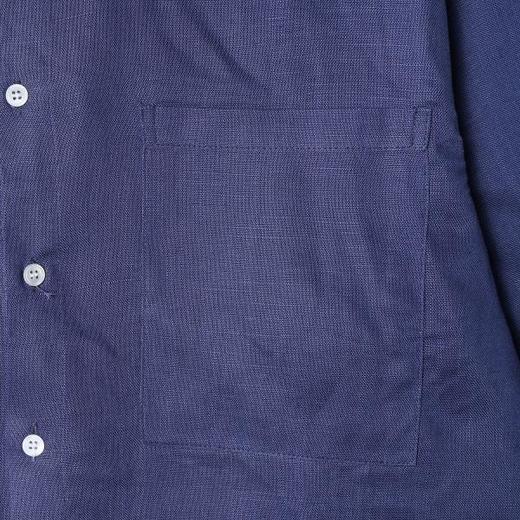 SDSA男装2026新款高贵轻奢日系少年感纯色立领长袖衬衫百搭时尚 商品图3