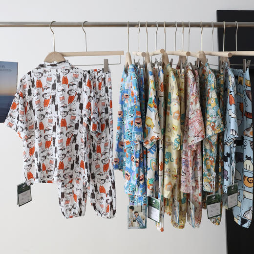 喜林贝尔莱纱绸·涂鸦亲子款家居服yc0420001 商品图11