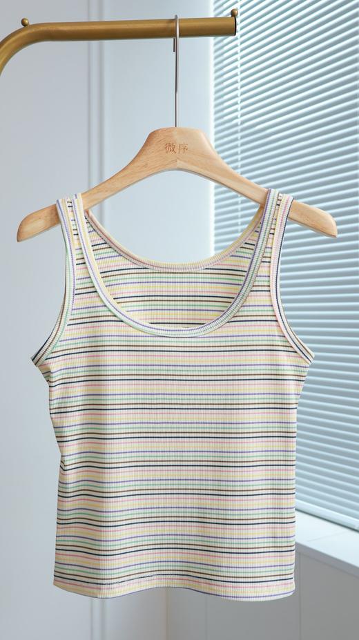 幻彩｜韩版时髦条纹背心开衫两件套（一口价） 商品图7