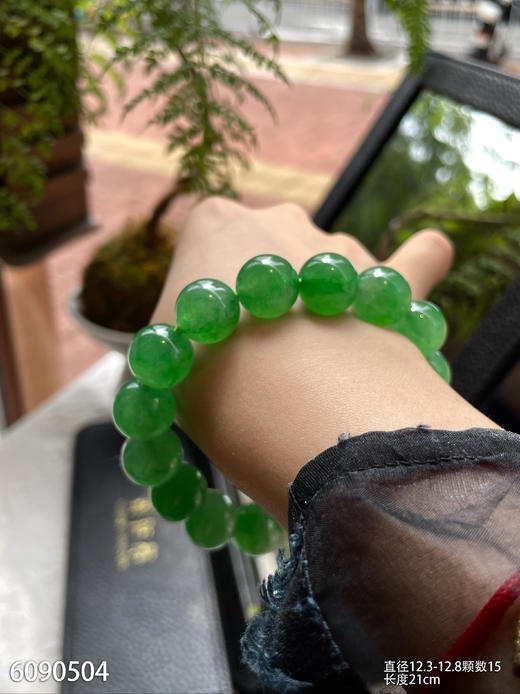 阳艳绿珠子手串【6090504】具体价格微信咨询 商品图3